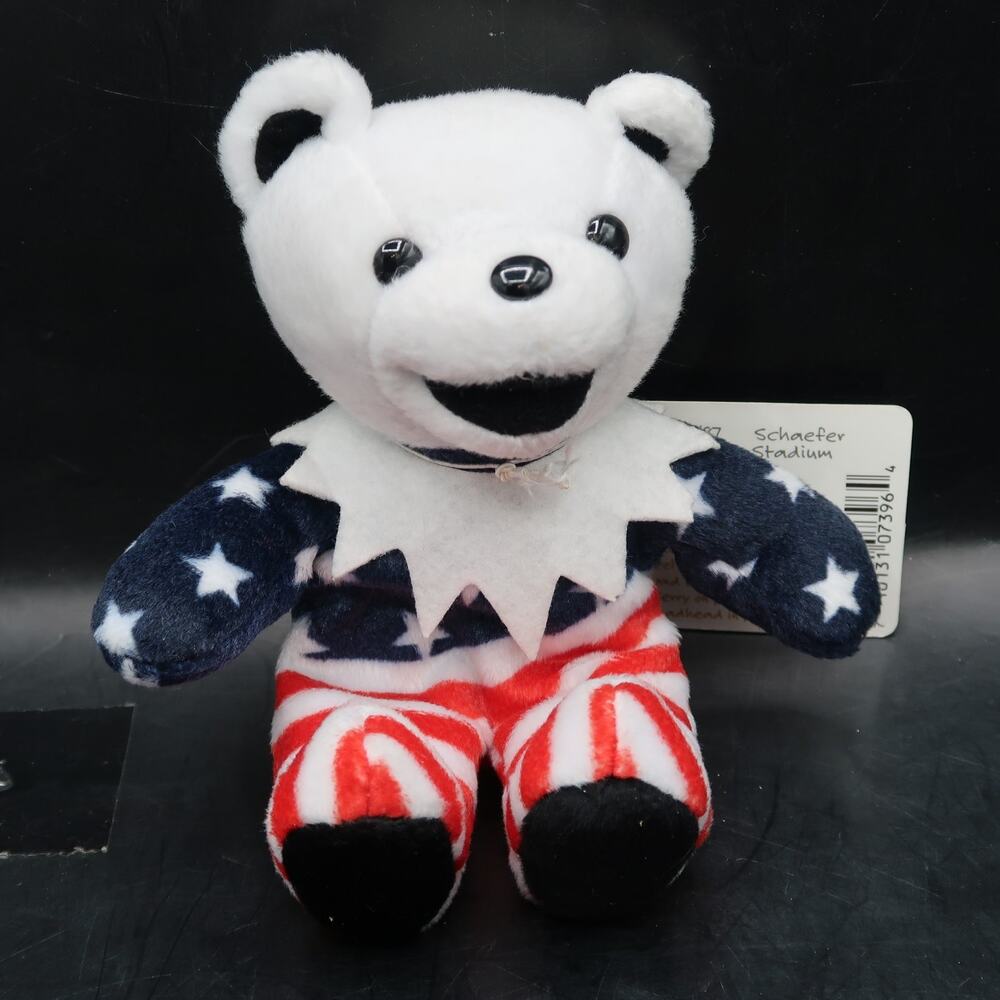 Liquid Blue Grateful Dead Freedom Bean Bear 7.5" New w Tag Deadhead Psychedelic